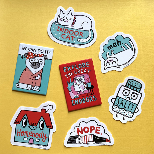 Big Stickers by Badge Bomb & artists like Gemma Correll, Allison Cole