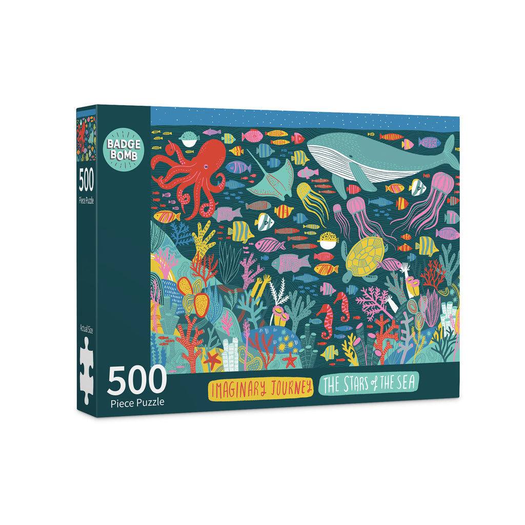 Save The Oceans 500-Piece Jigsaw Puzzle | 17x22" Finished Size, Ocean Theme Puzzle For Adults & Kids