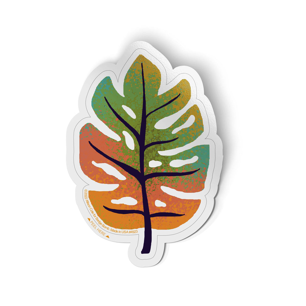 monstera sticker Allison Cole Illustration