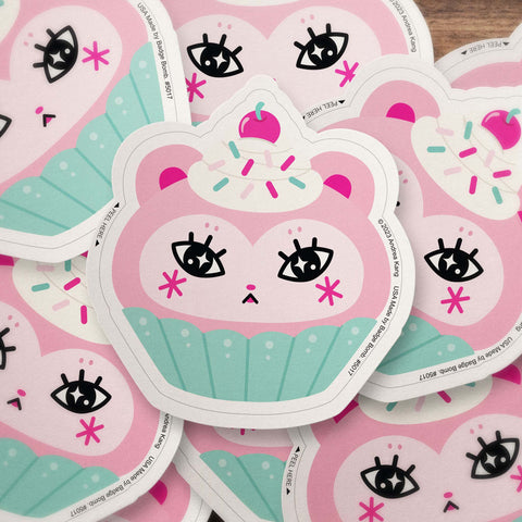 Cupcake Bear Sticker