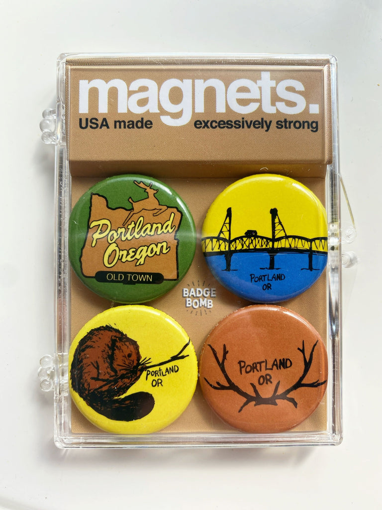 Portland Beaver Magnet Set