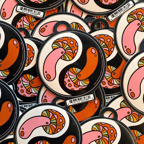 Mushroom Yin Yang Sticker