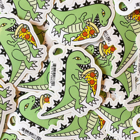 Kaiju Pizza Dragon Sticker