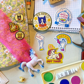 No Way Not Today Unicorn Pin