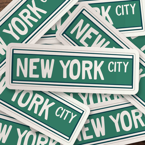 NYC Street Sign Sticker