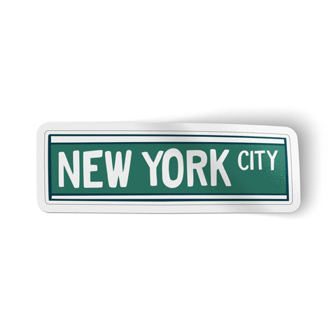 NYC Street Sign Sticker