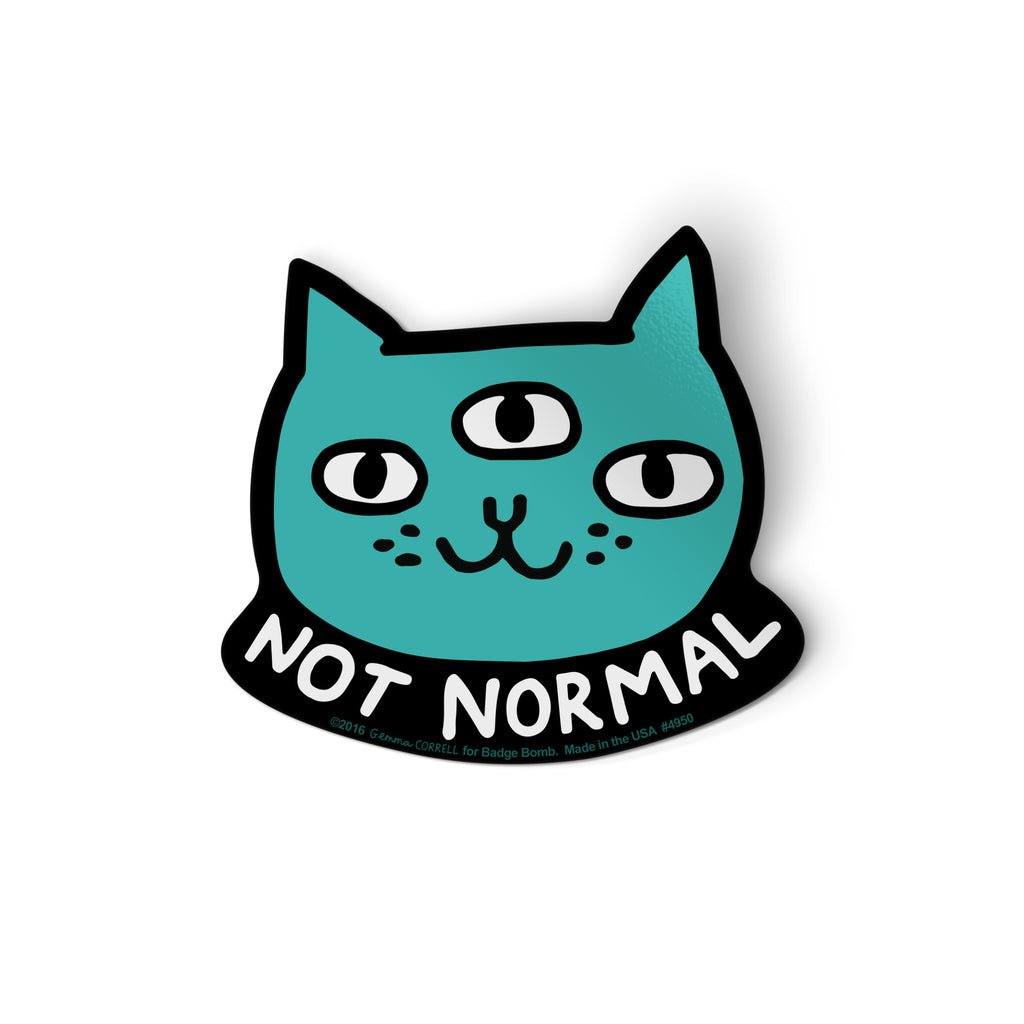 Not Normal Sticker by Gemma Correll – Badge Bomb Shop