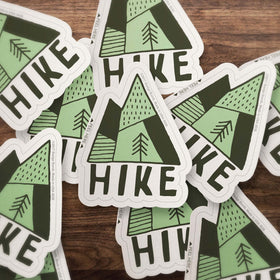 Hike Green Sticker
