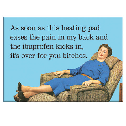 Heating Pad and Ibuprofen Recliner Rectangle Magnet