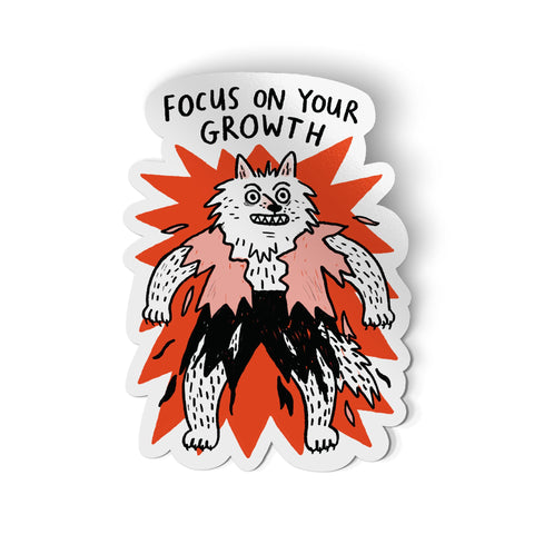 Focus on Your Growth Sticker