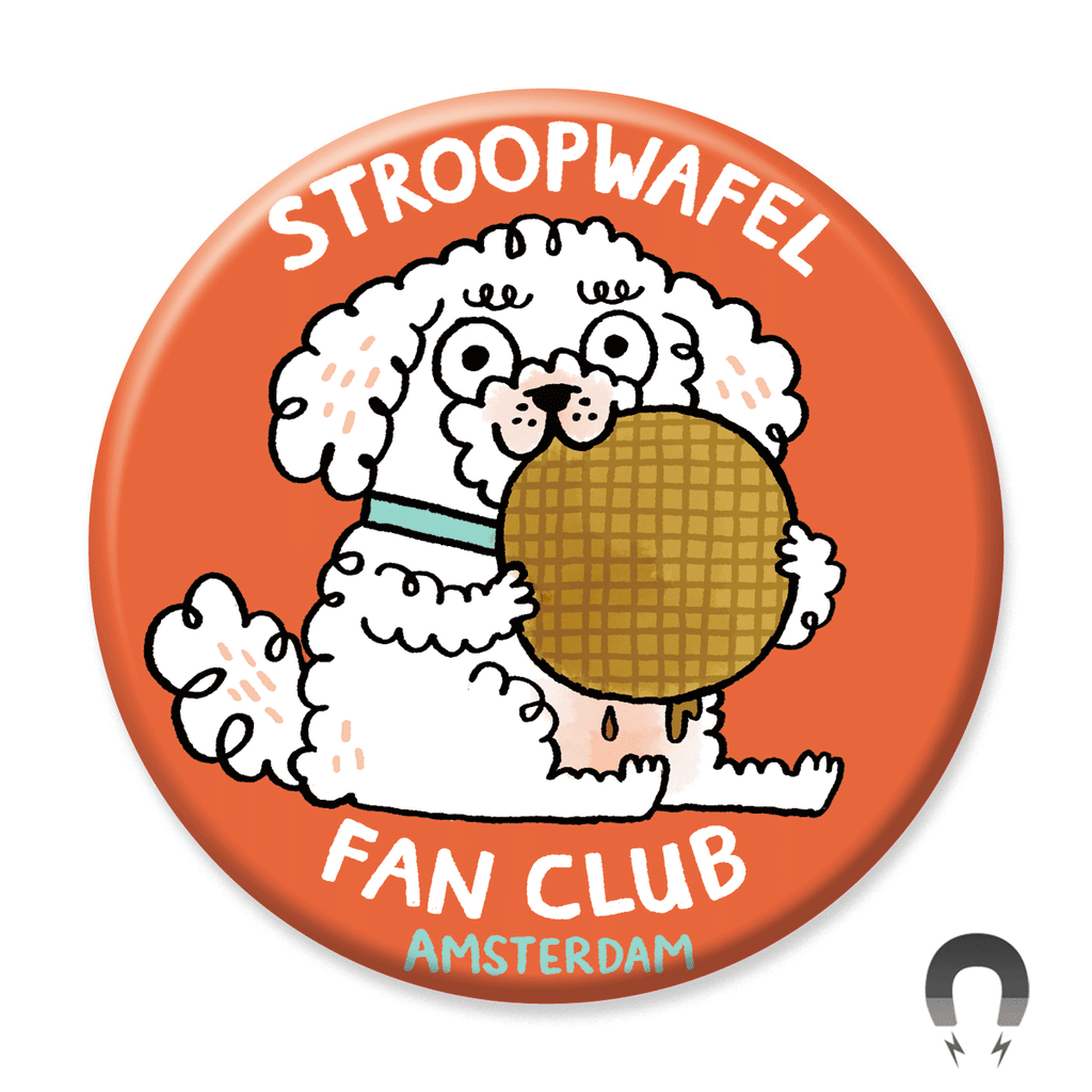 Stroopwafel Fan Club Amsterdam Magnet