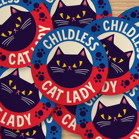 Childless Cat Lady Sticker