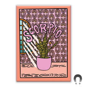 Scorpio Plant Rectangle Magnet