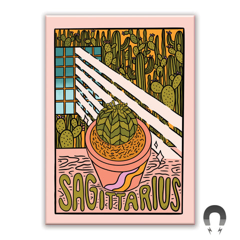 Sagittarius Plant Rectangle Magnet