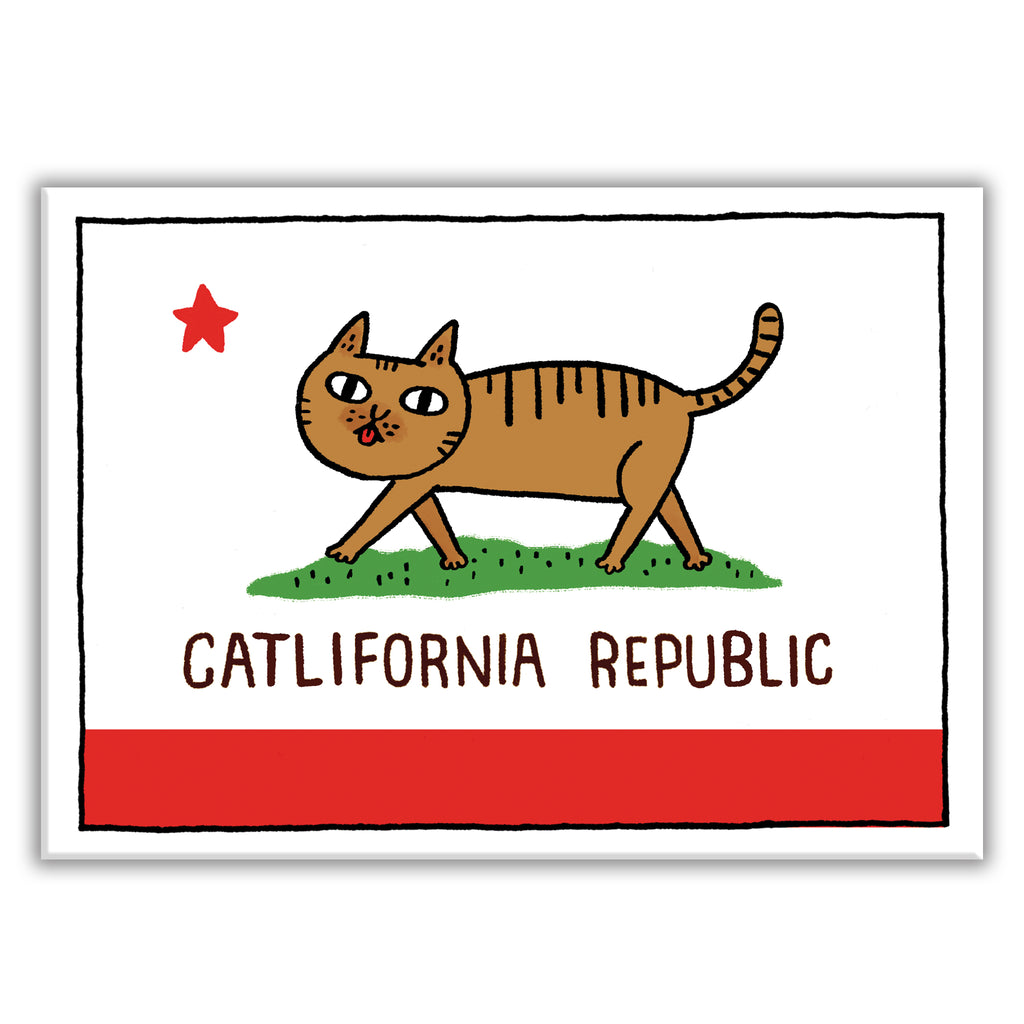 *PRESALE* Catlifornia Republic Rectangle Magnet