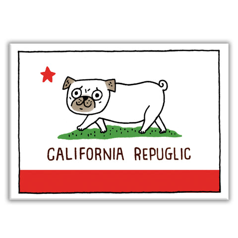 *PRESALE* California Repuglic Rectangle Magnet