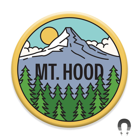 Mt Hood Oregon Forest Magnet
