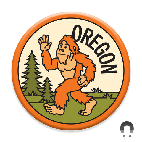 Oregon Bigfoot Magnet