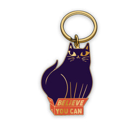 Believe You Can Cat Keychain