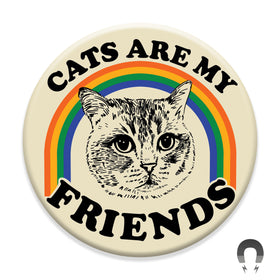 Worried Shorthair Cat Friend Magnet