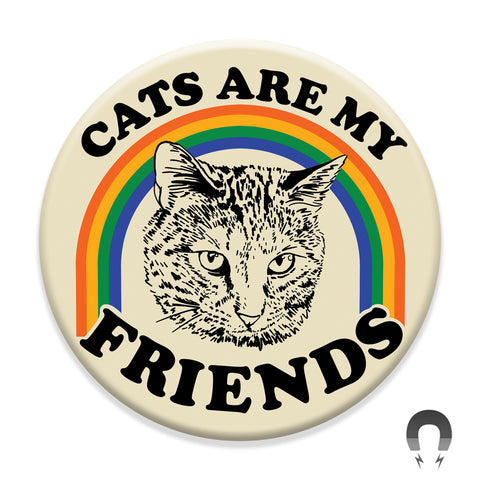 Angry Shorthair Cat Friend Magnet