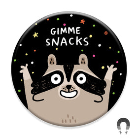 Gimme Snacks Raccoon Magnet