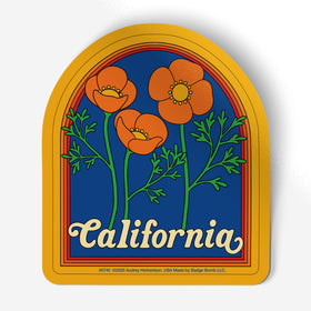 California Poppies Sticker