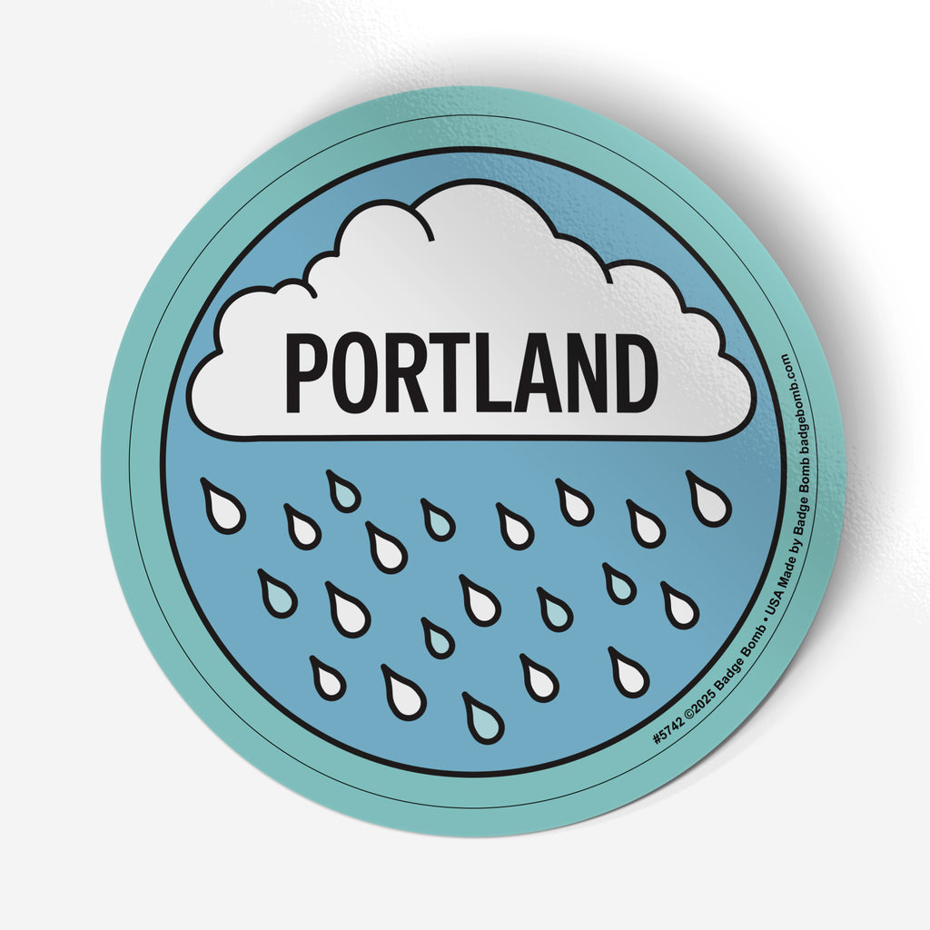 Portland Raincloud Sticker