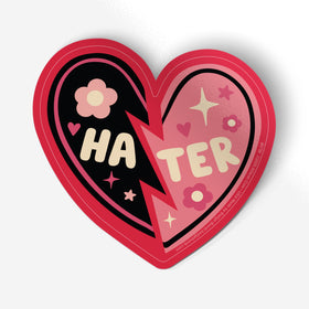 Hater Heart Necklace Sticker
