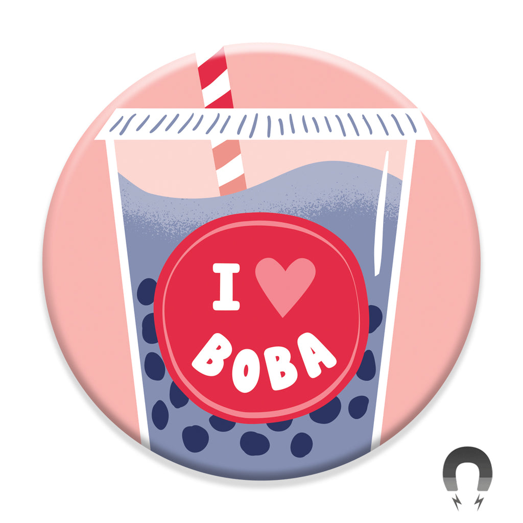 I Heart Boba Magnet