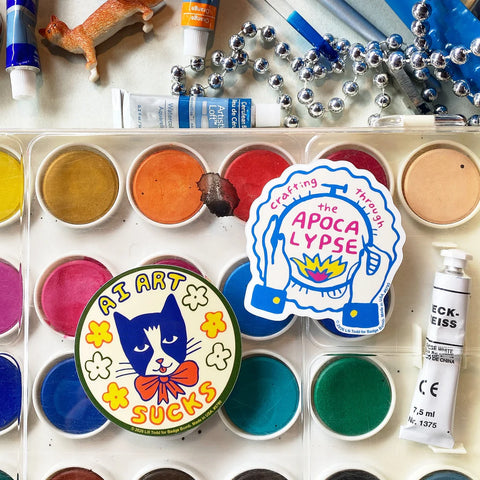 Ai Art Sucks Cat Sticker