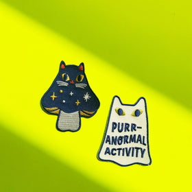 Cosmic Mushroom Cat Patch