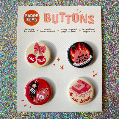 Bittersweet Trinkets 1.25" Button 4-Pack