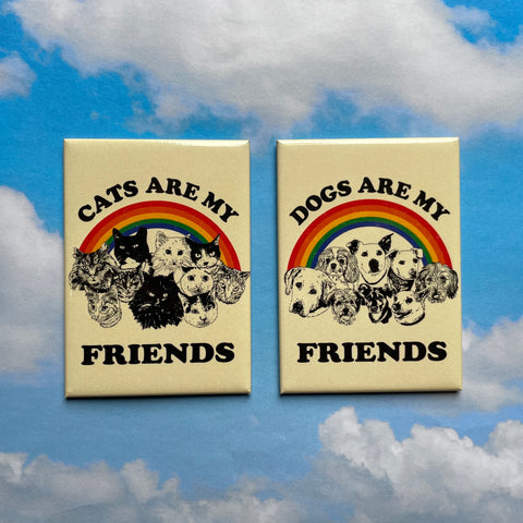 Dogs Are My Friends Rectangle Magnet