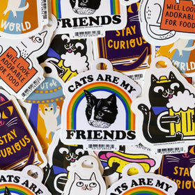 Cats Are my Friends Sticker