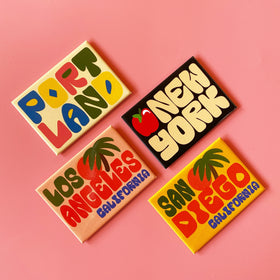 New York Apple Letters Magnet