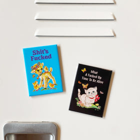 What A Time To be Alive Kitty Rectangle Magnet