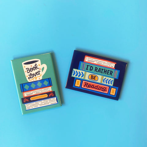 Book Lover Rectangle Magnet