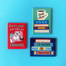 Gemma Correll - Explore the Great Indoors Rectangle Magnet
