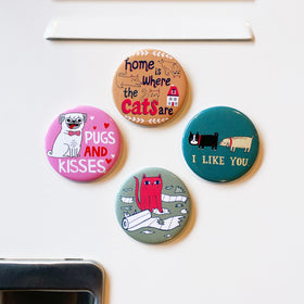 Toilet Paper Kitty Big Magnet