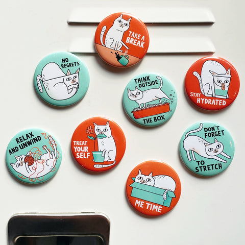 Stay Hydrated Cat Magnet