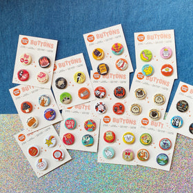 Punny 1.25" Button 4-Pack