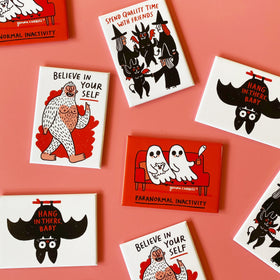 Paranormal Activity Rectangle Magnet by Gemma Correll