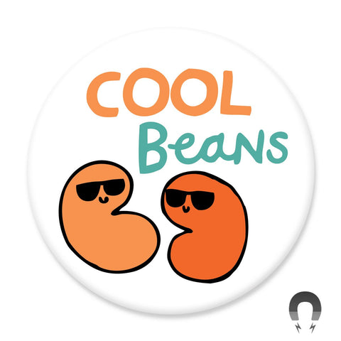 Cool Beans Magnet by Gemma Correll