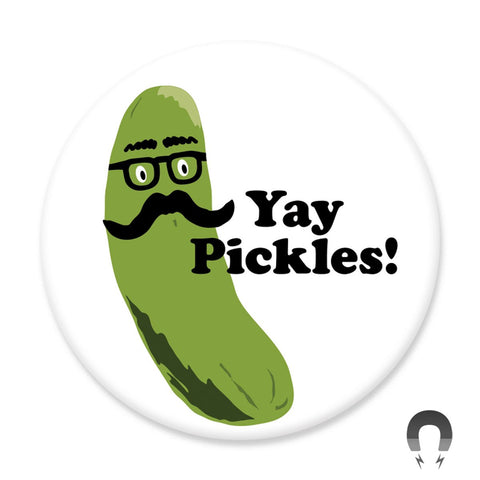 Yay Pickles Seltzer Goods Big Magnet – Badge Bomb Shop
