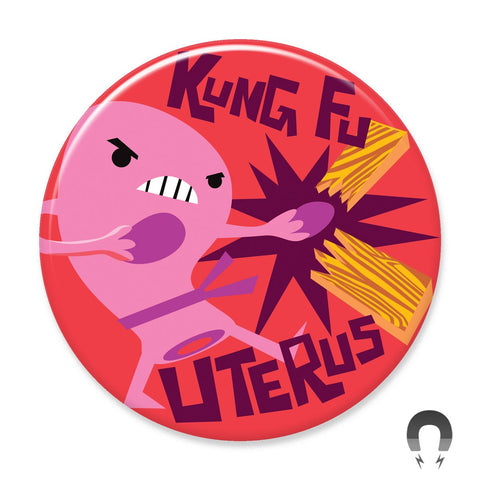 Kung Fu Uterus Big Magnet by I Heart Guts