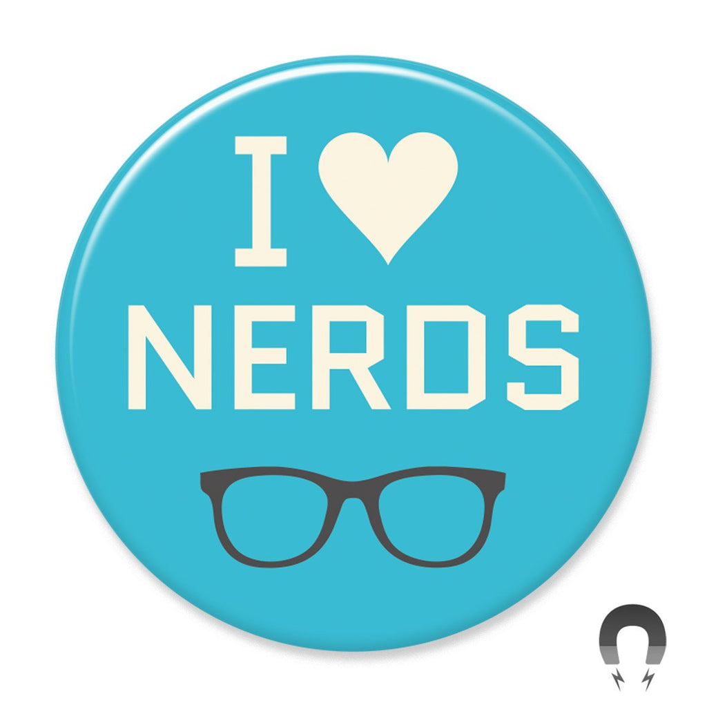 I Love Nerds Big Magnet by Crossroads Creative