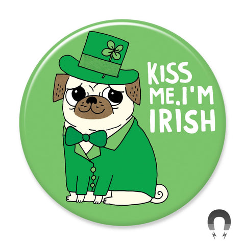 Kiss Me I'm Irish Big Magnet by Gemma Correll