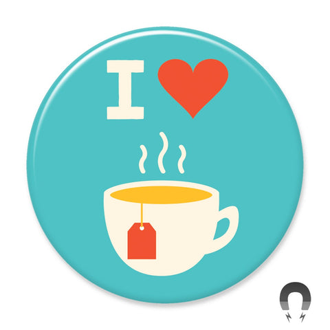 I Heart Tea Big Magnet by Crossroads Creative