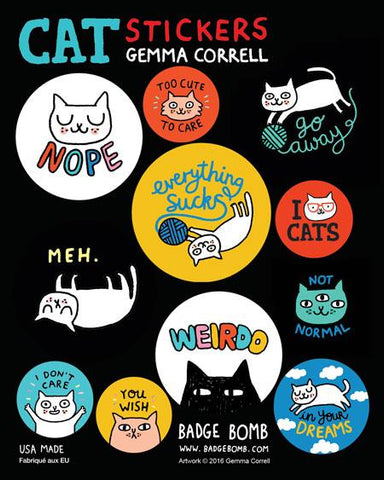 Cattitude Stickers